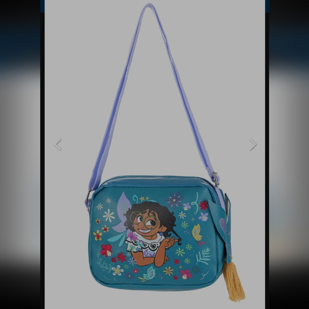 🍁Encanto blue novelty purse w long strap